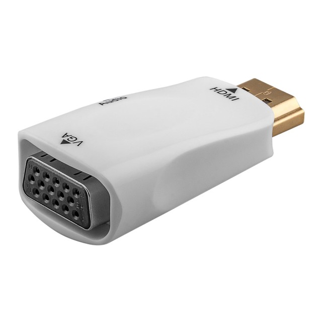 GOOBAY αντάπτορας HDMI σε VGA 44793 με 3.5mm, 1080p/60Hz, λευκός