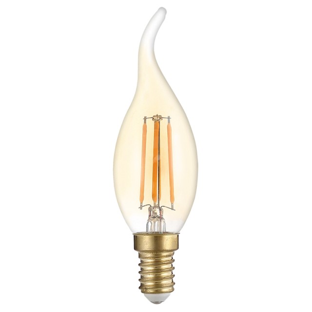 OPTONICA LED λάμπα Candle T35 Filament 1491, 4W, 2500K, E14, 400lm