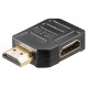 GOOBAY αντάπτορας HDMI 51725, γωνιακός, 4K/60Hz, μαύρος