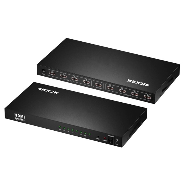 POWERTECH HDMI splitter PTH-049, 8 σε 1, 4K, μαύρο