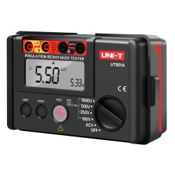 UNI-T Tester μόνωσης UT501A, 100V/250V/500V/1000V