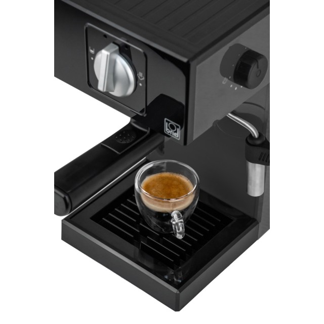 BRIEL μηχανή espresso A1, 1000W, 20 bar, μαύρη