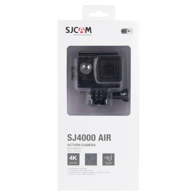 SJCAM Action Cam SJ4000 Air, 4K, 16MP, WiFi, 2" LCD, αδιάβροχη, μαύρη