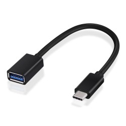 POWERTECH καλώδιο USB-C σε USB 3.1 CAB-UC016, OTG, 5Gbps, 0.20m, μαύρο