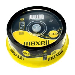 MAXELL CD-R, 700MB/80min, 52x speed, Cake box, 25τμχ