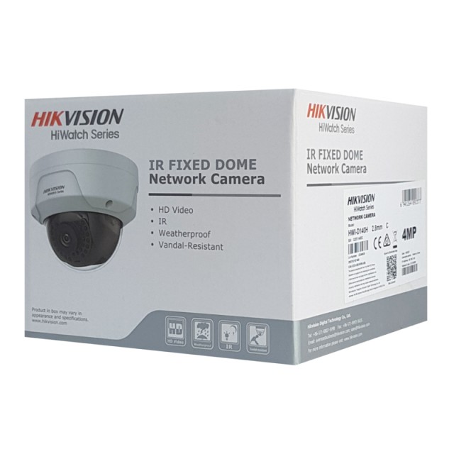 HIKVISION HIWATCH IP κάμερα HWI-D140H, POE, 2.8mm, 4MP, IP67 & IK10