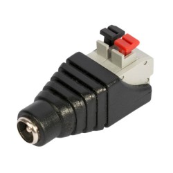 FOLKSAFE βύσμα τροφοδοσίας DC θηλυκό DCFCP, 5.5x2.1mm, push-pin, 5τμχ