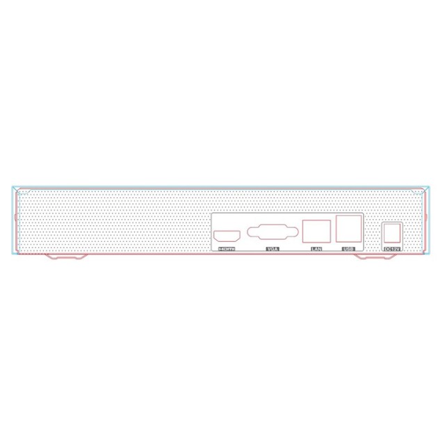 TVT NVR καταγραφικό TD-3104B1, H.265, 4 κανάλια TVT NVR καταγραφικό TD-3104B1, H.265, 4 κανάλια