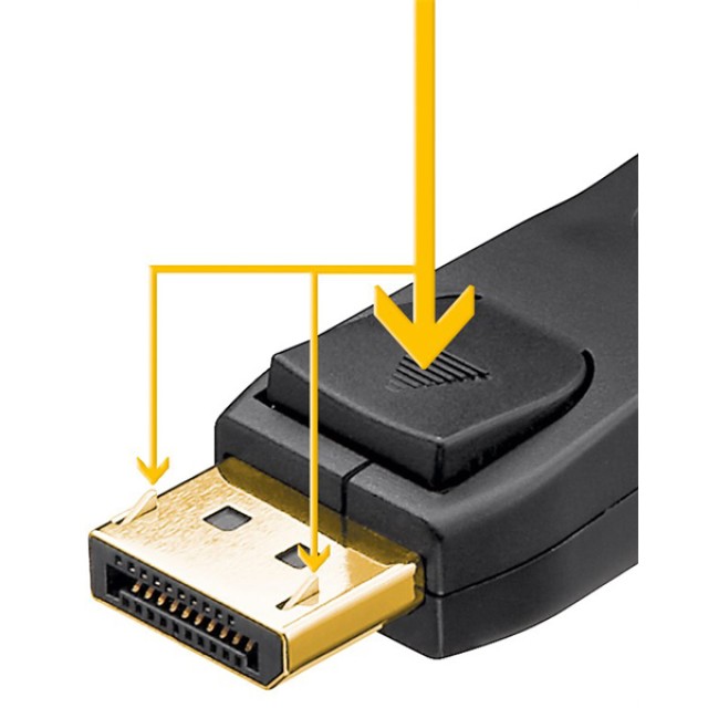 GOOBAY καλώδιο DisplayPort 2.0 58541, 8K/60Hz, 40Gbit/s, 3m, μαύρο