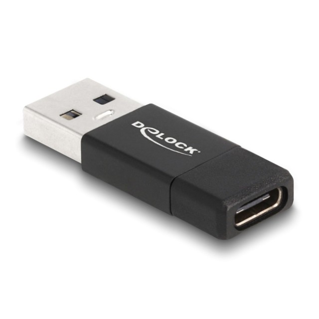 DELOCK αντάπτορας USB 3.2 Gen 2 σε USB-C 60001, 10Gbps, μαύρος