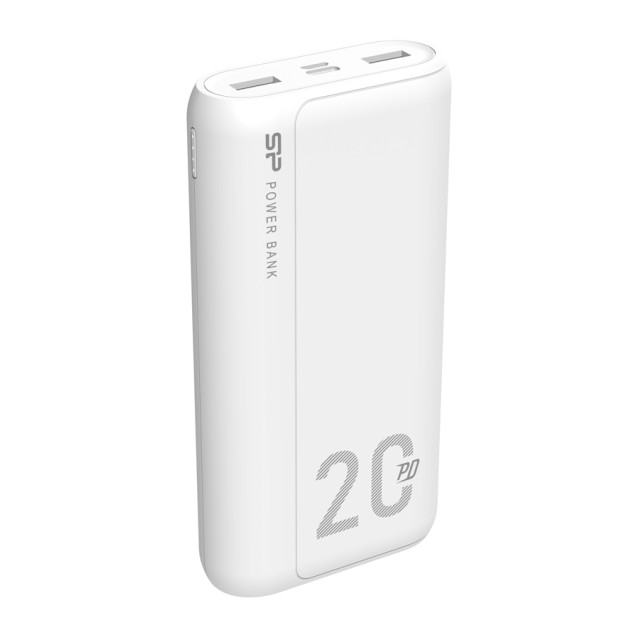 SILICON POWER power bank QS15, 20000mAh, 2x USB & USB Type-C, 18W, λευκό