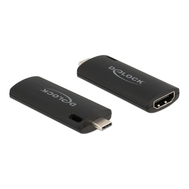 DELOCK video capture 88309, HDMI/USB-C σύνδεση, 4K/30Hz, μαύρο