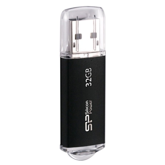 SILICON POWER USB Flash Drive Ultima II-I, 32GB, USB 2.0, μαύρο