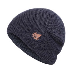 Πλεκτός σκούφος beanie SHO-0005, unisex, μπλε