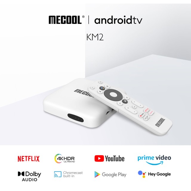 MECOOL TV Box KM2, Google & Netflix certificate, 4K, WiFi, Android 10 MECOOL TV Box KM2, Google & Netflix certificate, 4K, WiFi, Android 10