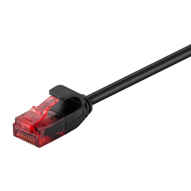 GOOBAY καλώδιο δικτύου 93714, CAT 6 U/UTP, slim, copper, 1m, μαύρο GOOBAY καλώδιο δικτύου 93714, CAT 6 U/UTP, slim, copper, 1m, μαύρο