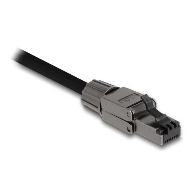 DELOCK βύσμα RJ45 CAT 8.1 STP 86514, tool-free, γκρι