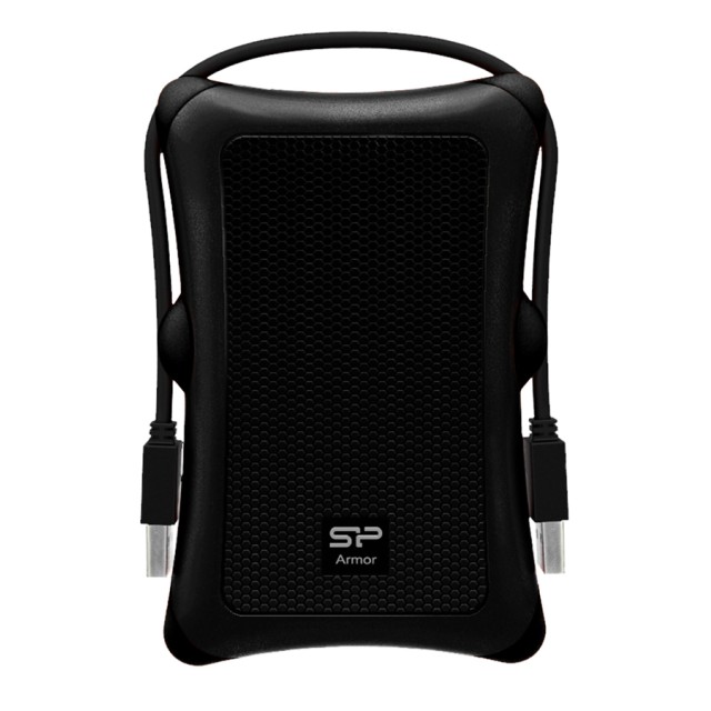 SILICON POWER εξωτερικός HDD Armor A30, 1TB, USB 3.2, μαύρος