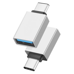 POWERTECH αντάπτορας USB-C σε USB 3.0 PTH-062, 5Gbps, ασημί