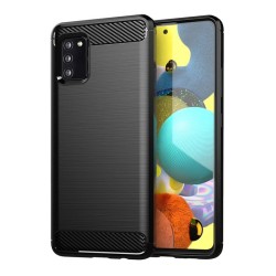 POWERTECH θήκη Carbon MOB-1727 για Samsung A03S, μαύρη