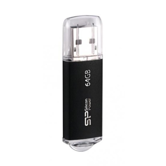 SILICON POWER USB Flash Drive Ultima II-I, 64GB, USB 2.0, μαύρο