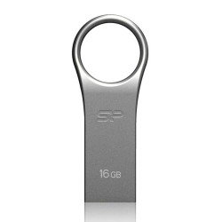 SILICON POWER USB Flash Drive Firma F80, 16GB, USB 2.0, ασημί