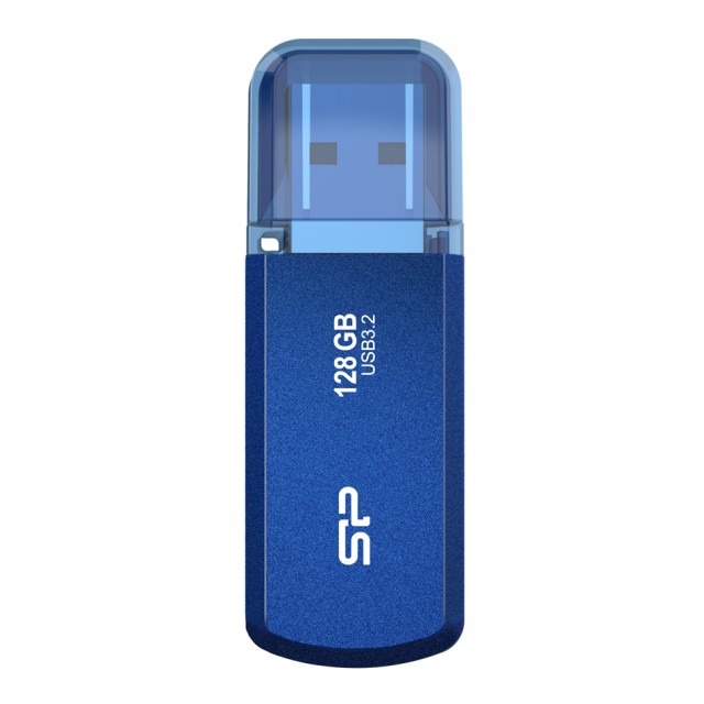 SILICON POWER USB Flash Drive Helios 202, 128GB, USB 3.2, μπλε