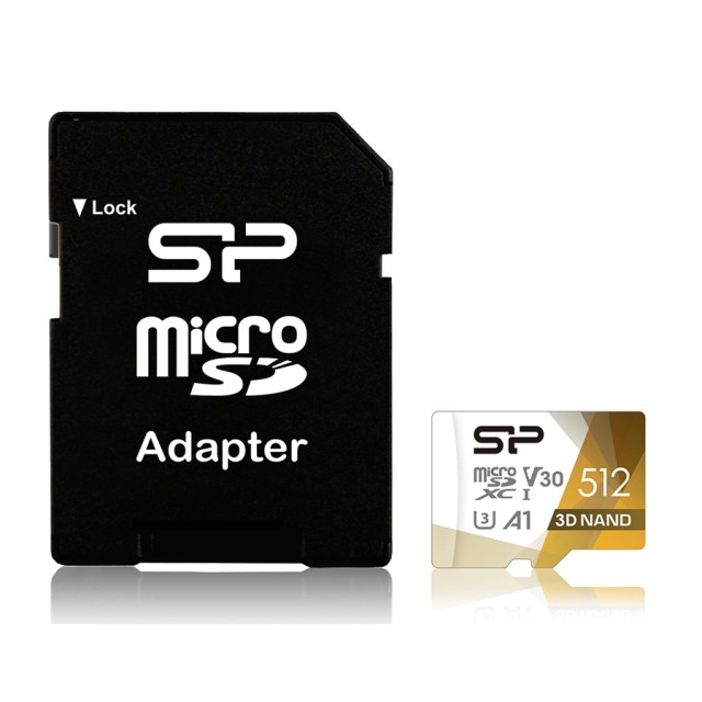 SILICON POWER κάρτα μνήμης Superior Pro microSDXC UHS-I, 512GB, Class 30