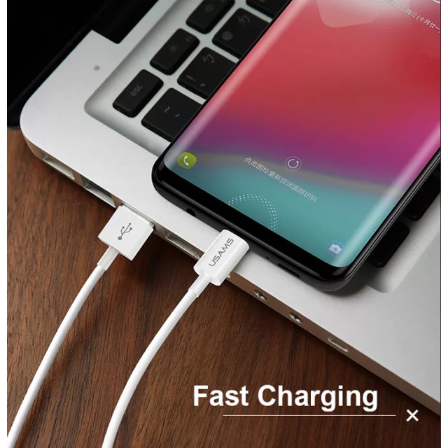 USAMS καλώδιο USB-C σε USB US-SJ285, 10W, 1m, λευκό