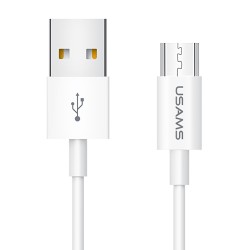 USAMS καλώδιο Micro USB σε USB US-SJ284, 10W, 1m, λευκό