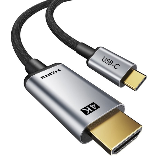 CABLETIME καλώδιο USB-C σε HDMI CT-CMHD2, 4K/60Hz, 1.8m, μαύρο