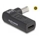 DELOCK αντάπτορας τροφοδοσίας 60013 USB-C σε Samsung 5.5x3mm, 90°, μαύρο