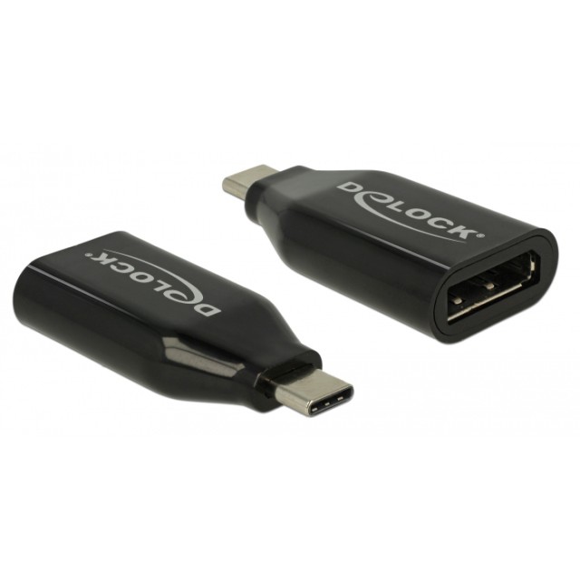 DELOCK αντάπτορας USB-C σε DisplayPort 64151, 4K/60Hz, μαύρος