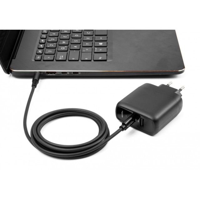 DELOCK καλώδιο τροφοδοσίας 87975, USB-C σε Dell 7.4x5mm, 1.5m, μαύρο