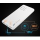 SILICON POWER power bank QP15, 10000mAh, 2x USB & USB Type-C, 3A, λευκό