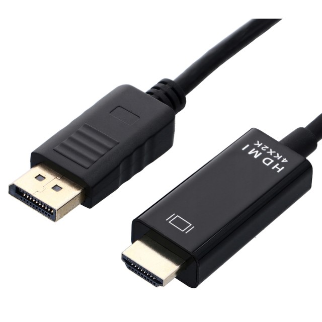 POWERTECH καλώδιο DisplayPort σε HDMI PTH-075, 4K/30Hz, 1m, μαύρο