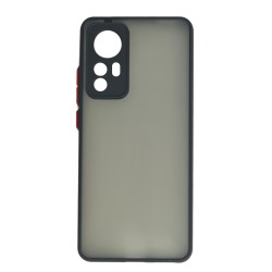 POWERTECH Θήκη Color Button MOB-1758 για Xiaomi 12/12X, μαύρη