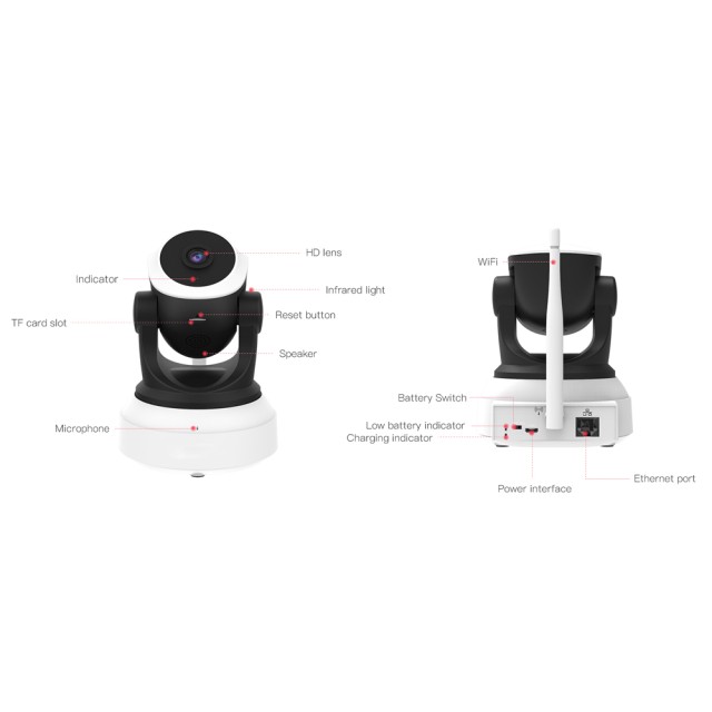 VSTARCAM smart IP κάμερα CS24B, 3MP, WiFi, battery backup