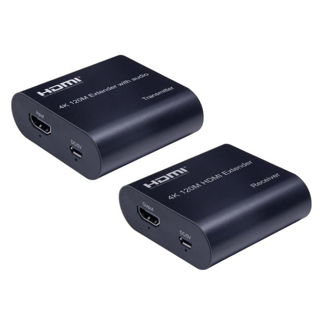 POWERTECH HDMI video extender CAB-H075 μέσω καλωδίου RJ45, 4K, 120m