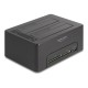 DELOCK docking station 64183 clone function, 2x HDD, CF/SD, 5Gbps, μαύρο