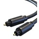 CABLETIME καλώδιο Toslink CT-AV380, gold plated, OD 4.0mm, 1m, μαύρο