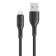 USAMS καλώδιο Micro USB σε USB US-SJ502, 10W, 1m, μαύρο