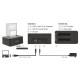 DELOCK docking station 62661, clone function, 2x HDD/SSD, 6Gb/s, μαύρο