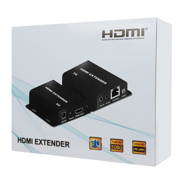 POWERTECH HDMI video extender CAB-H148 μέσω καλωδίου RJ45, 1080p, 60m