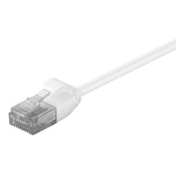 POWERTECH καλώδιο δικτύου CAB-N311 Cat 6 U/UTP, slim copper, 25cm, λευκό