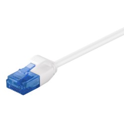 POWERTECH καλώδιο δικτύου CAB-N316 Cat 6 U/UTP, slim copper, 25cm, λευκό