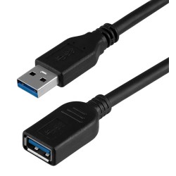 POWERTECH καλώδιο προέκτασης USB CAB-U123, 5Gbps, 1.5m, μαύρο