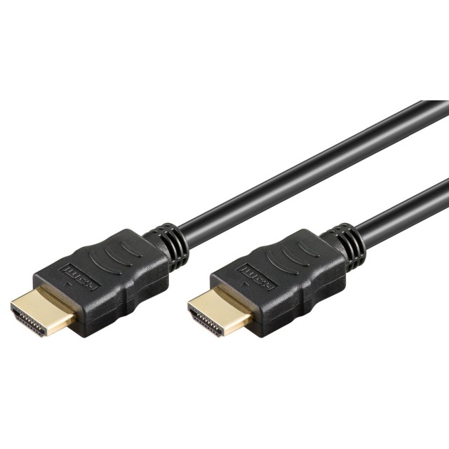 GOOBAY καλώδιο HDMI 2.0 61163, Ethernet, 4K/60Hz, 10.2 Gbps, 10m, μαύρο