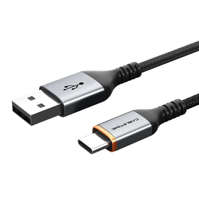 CABLETIME καλώδιο USB σε USB-C CT-AMCM3A, 15W, 1m, μαύρο