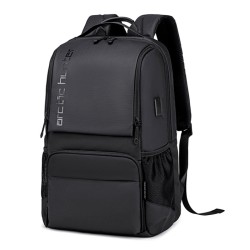 ARCTIC HUNTER τσάντα πλάτης B00532 με θήκη laptop 15.6", USB, 28L, μαύρη